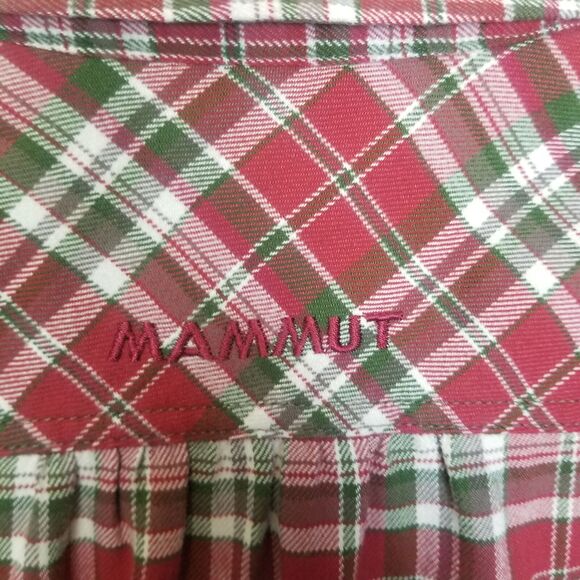 Mammut Womens Plaid Flannel Shirt Size S Gorpcore Casual Grunge Outdoor Snap Up - Picture 10 of 10